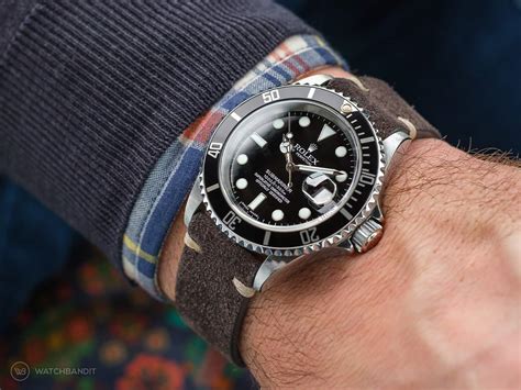 rolex submariner custom band|best straps for Rolex Submariner.